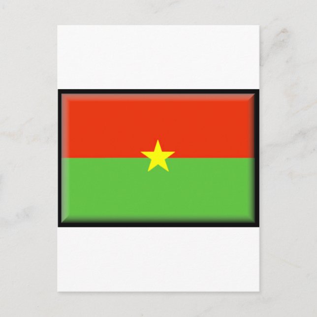 Flagge Burkina Faso Postkarte (Vorderseite)