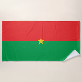 Flagge Burkina Faso Strandtuch