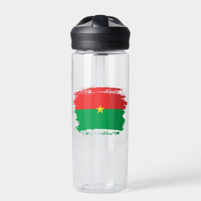 Flagge Burkina Faso Trinkflasche (Vorderseite)