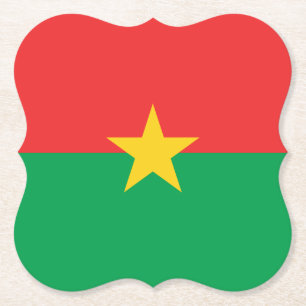 Flagge Burkina Faso Untersetzer