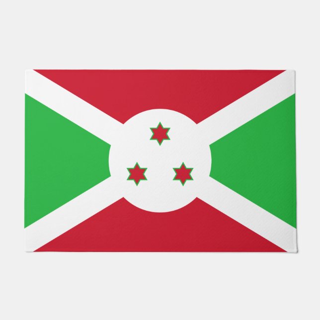 Flagge Burundis Fußmatte (Vorderseite)