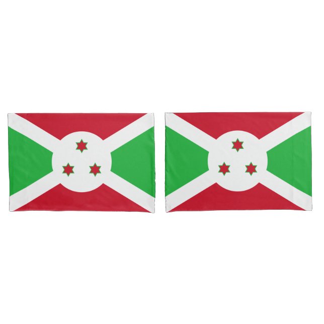Flagge Burundis Kissenbezug (Vorderseite-Set)