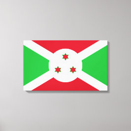 Flagge Burundis Leinwanddruck
