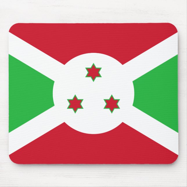 Flagge Burundis Mousepad (Vorne)