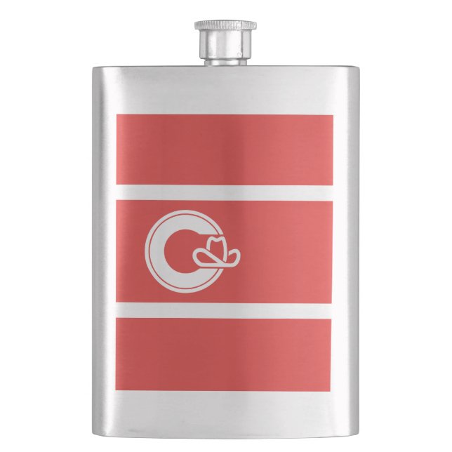 Flagge Calgary, Flasche Alberta Flachmann (Vorderseite)