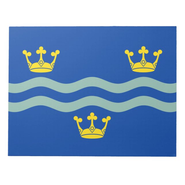 Flagge Cambridgeshire (Landkreis des Vereinigten K Notizblock (Vorderseite)