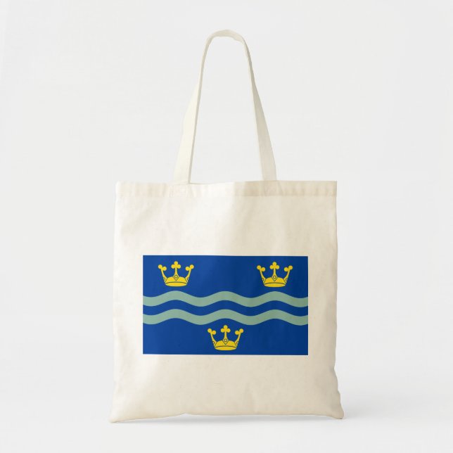 Flagge Cambridgeshire (Landkreis UK) Tote Bag Tragetasche (Vorne)