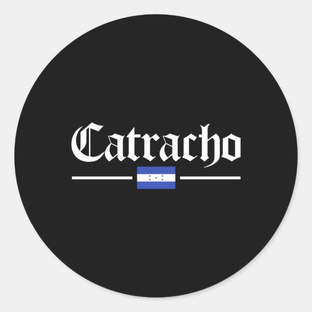 Flagge Catracho Honduras Runder Aufkleber (Vorderseite)