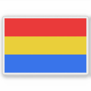 Flagge Český Těšín, Tschechische Republik Aufkleber