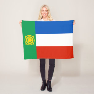 Flagge Chakassiens Fleecedecke