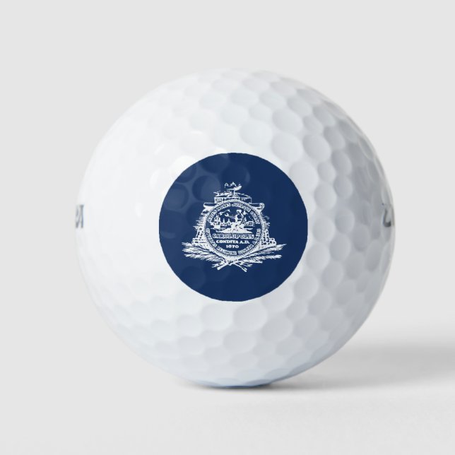 Flagge Charleston, South Carolina Golf Balls Golfball (Vorderseite)