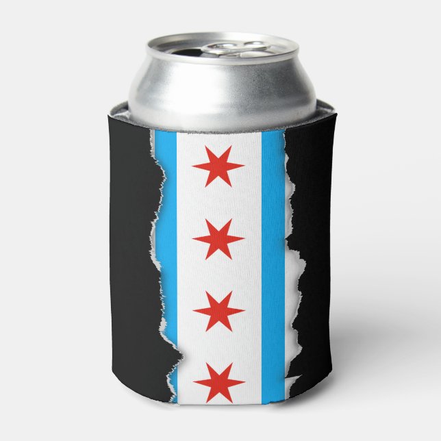 Flagge Chicagos Dosenkühler (Kanne Vorderseite)