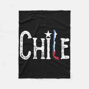 Flagge Chile Karte Patriotischer Unabhängigkeitsta Fleecedecke