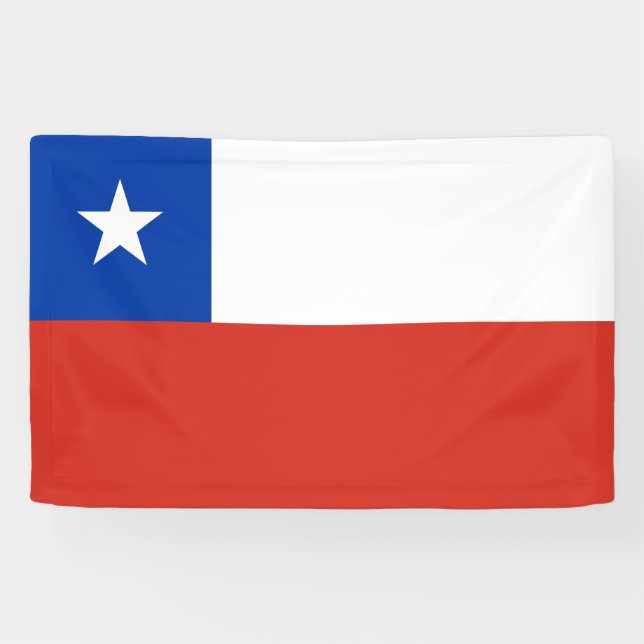 Flagge Chiles Banner (Horizontal)
