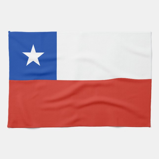 Flagge Chiles Geschirrtuch (Horizontal)