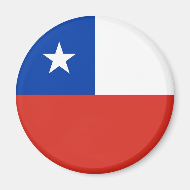 Flagge Chiles Magnet (Vorne)