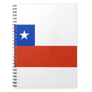 Flagge Chiles Notizblock