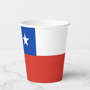 Flagge Chiles Pappbecher