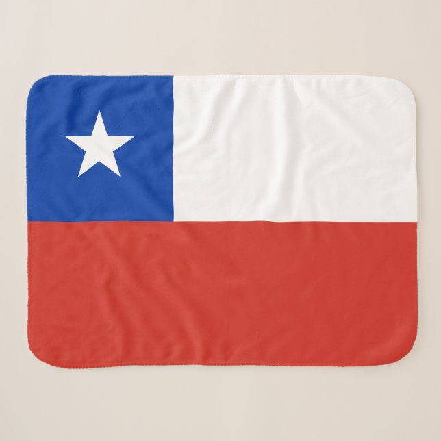 Flagge Chiles Sherpadecke (Vorderseite (Horizontal))