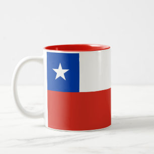 Flagge Chiles Zweifarbige Tasse