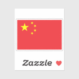 Flagge Chinas Aufkleber