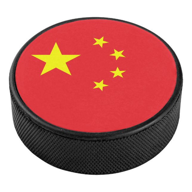 Flagge Chinas Eishockey Puck (3/4)