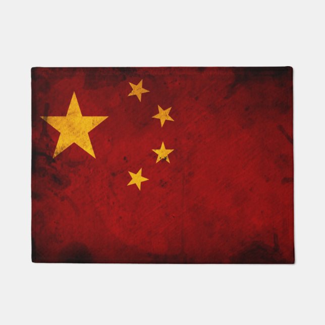 Flagge Chinas Fußmatte (Vorderseite)