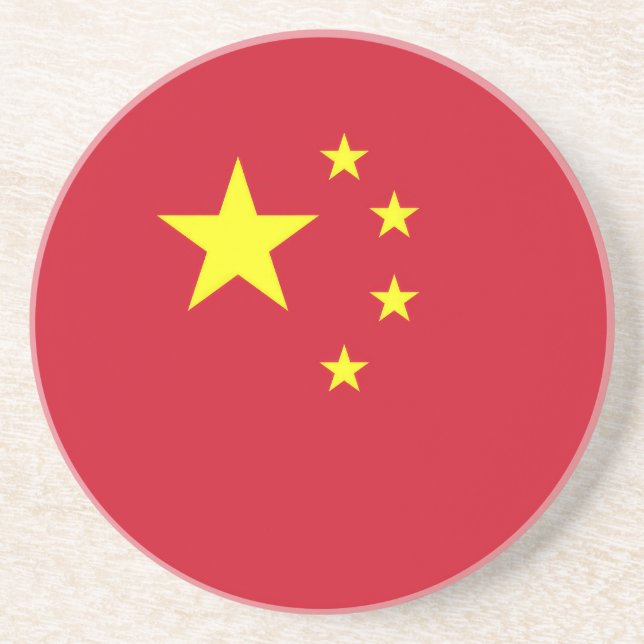 Flagge Chinas Getränkeuntersetzer (Vorne)