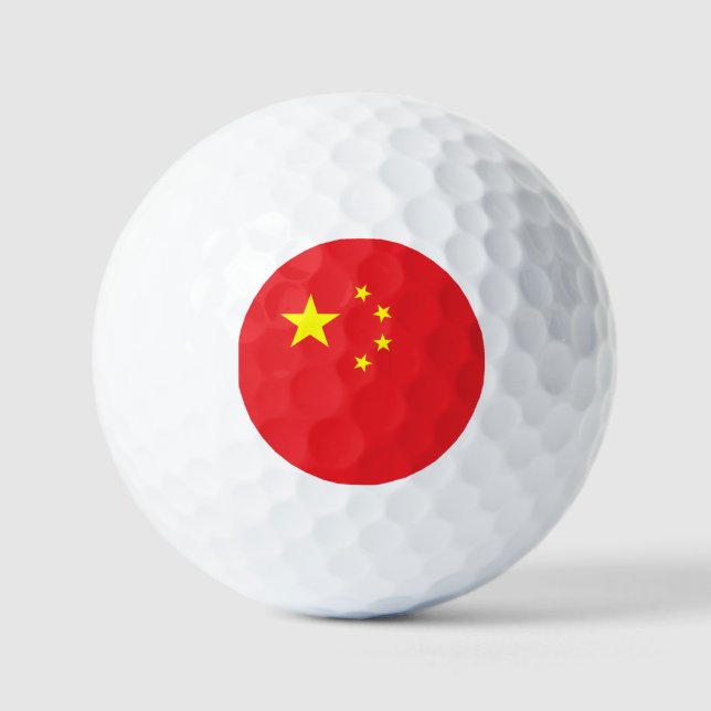 Flagge Chinas Golfball (Vorderseite)