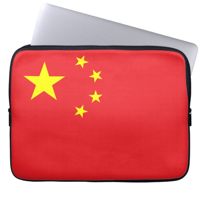 Flagge Chinas Laptopschutzhülle (Vorderseite)