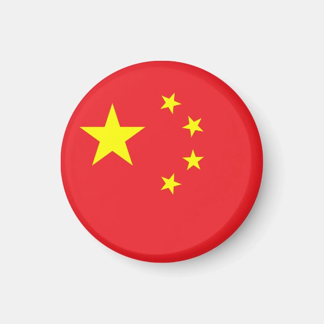 Flagge Chinas Magnet (Vorne)