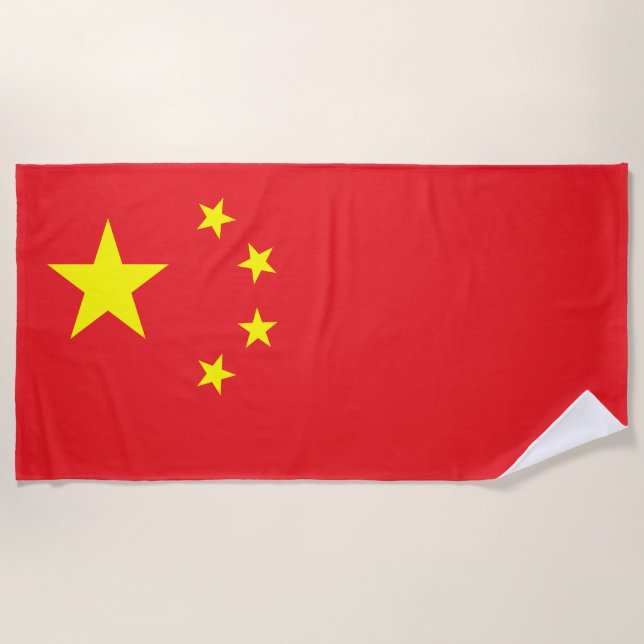 Flagge Chinas Strandtuch (Vorderseite)
