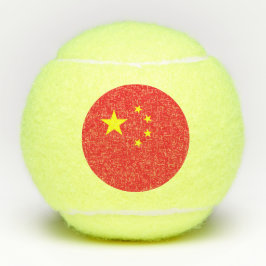 Flagge Chinas Tennisbälle
