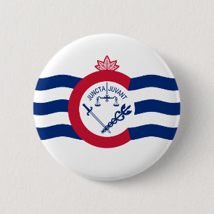 Flagge Cincinnati, Ohio Button
