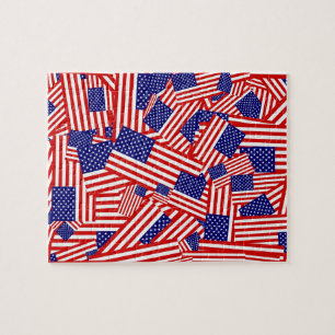 Flagge-Collage Puzzle