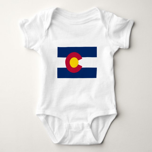 Flagge Colorado Baby Strampler (Vorderseite)