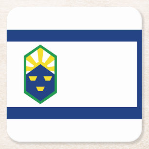 Flagge Colorado Springs, Colorado Rechteckiger Pappuntersetzer