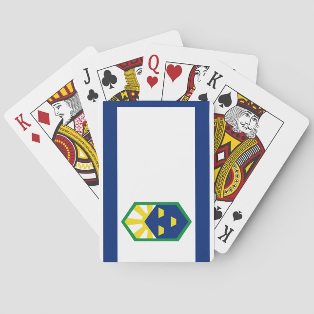 Flagge Colorado Springs, Colorado Spielkarten (Rückseite)