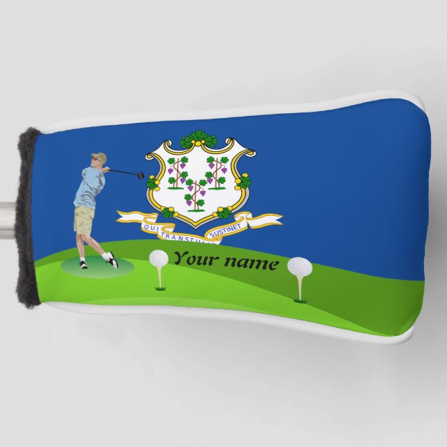 Flagge Connecticut Golf Headcover (Vorderseite)
