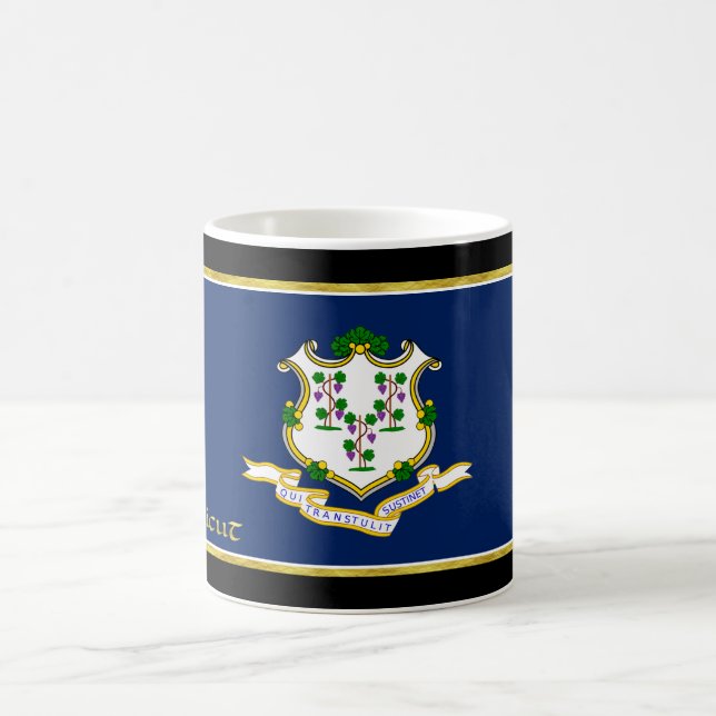 Flagge Connecticut Kaffeetasse (Mittel)