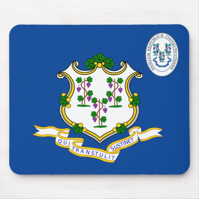 Flagge Connecticut Mousepad (Vorne)