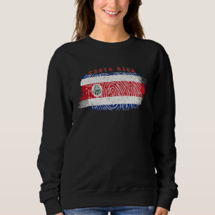 Flagge Costa Rica Nationalität Staat Herkunft Reis Sweatshirt