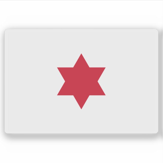 Flagge Costa Ricas (1823-1824) Aufkleber (Vorderseite)