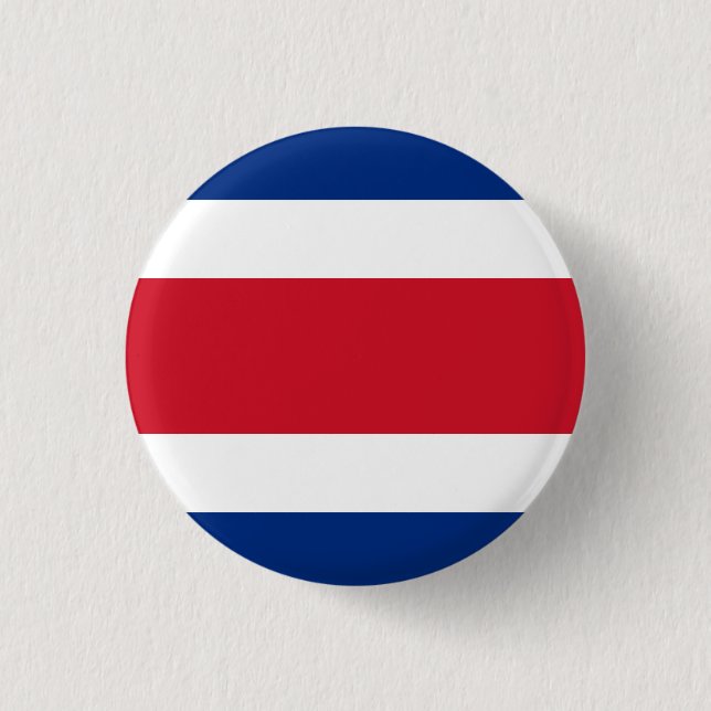 Flagge Costa Ricas Button (Vorderseite)