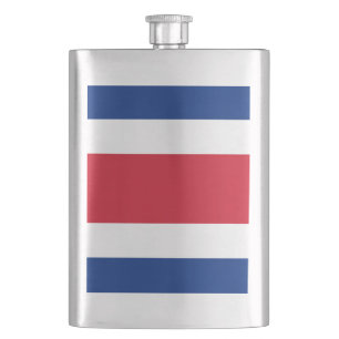 Flagge Costa Ricas Flachmann