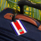 Flagge Costa Ricas Gepäckanhänger (Back Insitu 3)