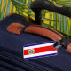 Flagge Costa Ricas Gepäckanhänger (Back Insitu 1)