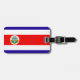 Flagge Costa Ricas Gepäckanhänger (Vorderseite horizontal)
