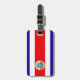 Flagge Costa Ricas Gepäckanhänger (Vorderseite vertikal)