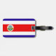Flagge Costa Ricas Gepäckanhänger (Rückseite horizontal)